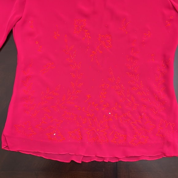 Magenta Blouse 👚 Size Medium / Large - Picture 6 of 9